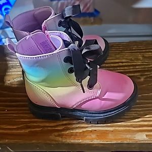 Cat and jack rainbow boots